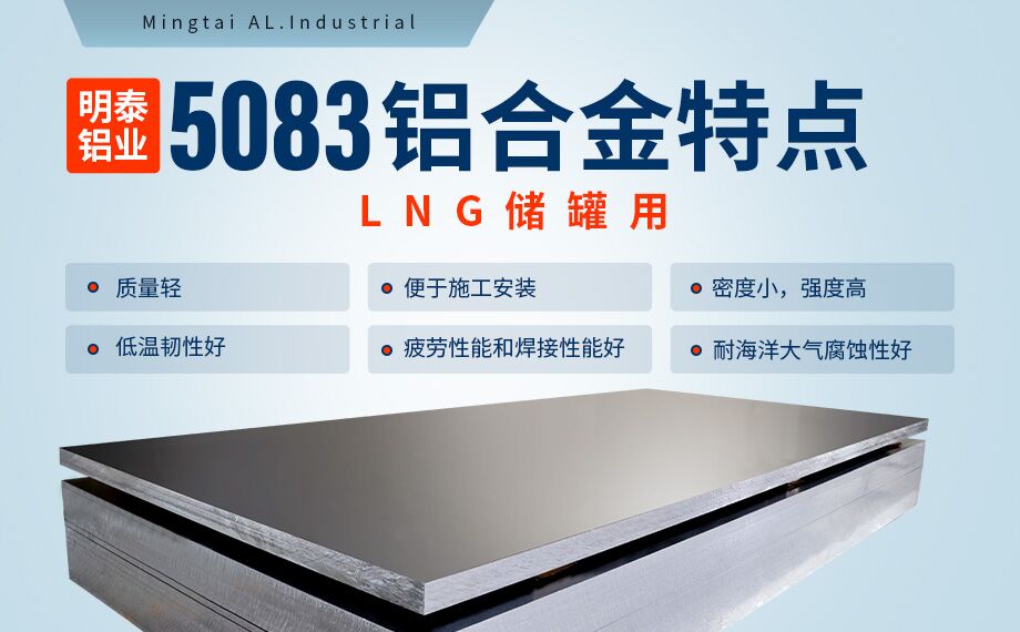 低溫儲罐用5083鋁合金_儲罐頂蓋_LNG儲罐吊頂用5083-O鋁板廠家-明泰鋁業-擁有16萬方以上的業績項目經驗