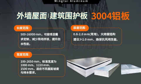 AL3004鋁卷_外墻屋面、建筑圍護板用3004-H24鋁合金板 3系鋁鎂錳板-3004寬幅鋁板
