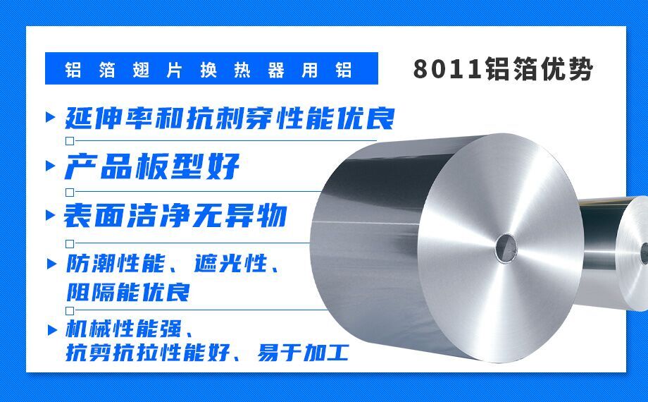 鋁箔翅片換熱器_散熱器用鋁8011鋁箔_空調(diào)表冷器用8011鋁帶廠(chǎng)家_價(jià)格